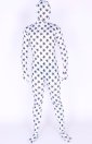 White Lycra Spandex Full Body Zentai Suit With Stars Pattern White Lycra Spandex Full Body Zentai Suit With Stars Pattern