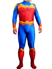 Wonder Woman Printed Spandex Lycra Costume with 3D Muscle Shading