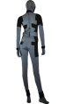 X-Force Deadpool Costume | Black and Dark Grey Spandex Lycra Zentai Suit