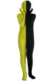 Yellow and Black Split Kids Zentai Suit