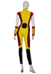 Yellow Red and Black Spandex Lycra Superhero Costume