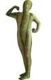 Yellow Snake Skin Printed Kids Zentai Suit