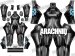 Zero Sjuit Samus Black Dye-Sub Spandex Lycra Costume