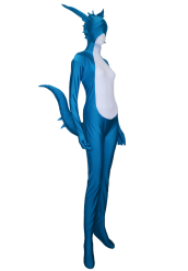 Zyuden Sentai Kyoryuger | Blue and White Spandex Lycra Zentai Costume